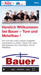 Mobile Screenshot of bauer-tore-gefrees.de
