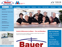 Tablet Screenshot of bauer-tore-gefrees.de